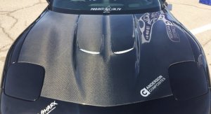 Chevrolet Corvette Hood - Anderson Composites - Type-TD Carbon Fiber - `97-`04